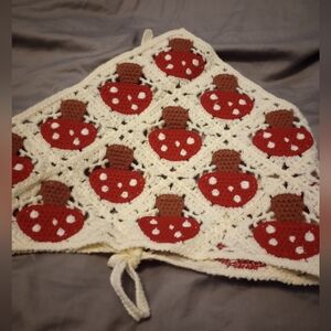 Crochet Mushroom Pattern Bandana